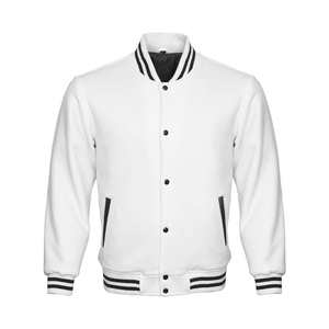 100% Cotton Fleece Varsity <b>Jackets</b> Warm for Winter with 100% Embroidery - Product Image 6