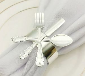 Classic Vintage Metal Napkin Rings Durable Eco-Friendly Iron Wedding Decor Flower Design Customizable Color Contemporary Style - Product Image 6