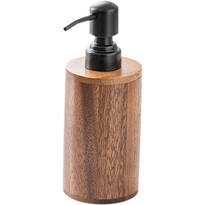 Dispensador de Jabón de Madera Elegante y de Lujo con Bomba de Acero Inoxidable, Ecológico para Mejorar la Configuración de su Baño Moderno - Product Image 3