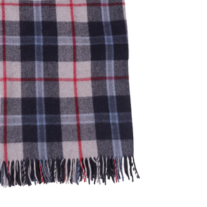 ผ้าแคชเมียร์เม็กซิกันแบบนำกลับมาใช้ใหม่ผ้าห่มขนสัตว์สีกรมท่าผ้าทอลายสก๊อตออกแบบได้ตามต้องการ - Product Image 6