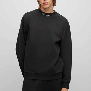 Marca nueva Alta Calidad 2025 nuevo último diseño personalizado hombres en blanco cuello redondo ropa de calle sudaderas logotipo personalizado sudadera - Product Image 2