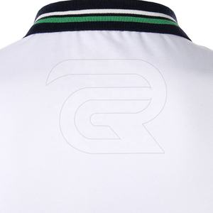 T-shirts de polo de golf vierges pour hommes 100% coton avec logo brodé polos décontractés à manches courtes unies - Product Image 4