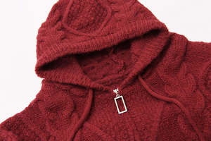 เสื้อฮู้ดดี้ผ้าเทอร์รี่พิมพ์ลายตามสั่งสำหรับผู้หญิง สวมใส่สบาย อุ่น นุ่ม น่ากอด ทรงปกติ เหมาะสำหรับฤดูใบไม้ร่วง มีโลโก้ด้านหน้า มีกระเป๋า ไม่เป็นขุย - Product Image 5