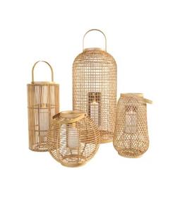 Linterna colgante hueca de estilo marroquí dorado de Metal cuadrado romántico para el hogar, decoración de eventos de boda de Pascua - Product Image 1