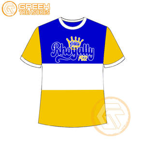 T-shirt de sororité Sigma Gamma Rho pour femmes en gros, 100% coton jersey, respirant, anti-froissement, séchage rapide, décontracté - Product Image 6