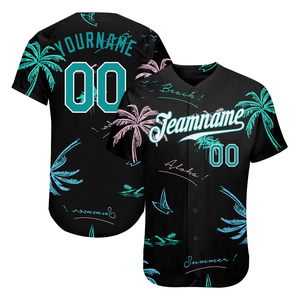 100% poliéster último diseño 3D patrón diseño béisbol camisetas sublimación personalizada equipo desgaste Softball béisbol Jersey - Product Image 3