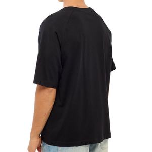 Camiseta de Diseño Casual con Cuello Redondo, Hombros Caídos, Corte Holgado, Estilo Urbano, Patrón de Paneles, Diseño de Logotipo Personalizado, OEM - Product Image 6