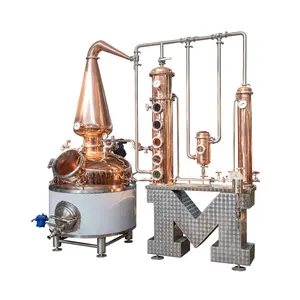 Meto 500L-5000L système de distillation en acier inoxydable distillateur d'alcool tour éthanol machine d'alambic à vendre