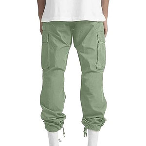 Pantalones Jogger Cargo Extra Grandes para Hombre, 100% Algodón, Estilo Casual, Talla Grande, Ropa Deportiva, Diseño Holgado, BY BS 2026 - Product Image 6