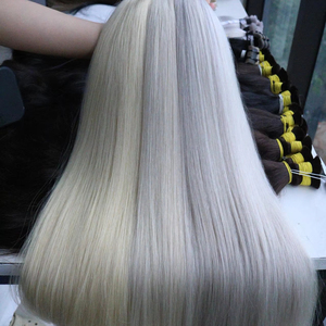 2025 cabello humano vietnamita Color platino a granel precio de fábrica Envío Mundial extensiones de cabello de alta calidad - Product Image 1