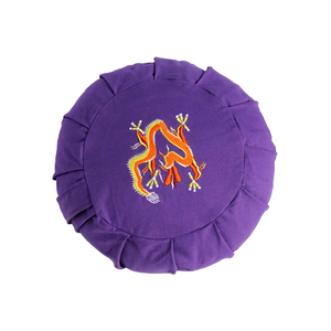 เบาะรองนั่งทรงกลมมีรายละเอียดแบบจีบและงานปักด้านบนสำหรับใช้งานกลางแจ้ง - Product Image 4