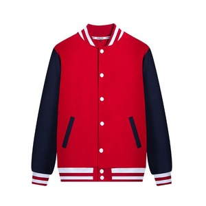 Vente en gros de vestes pour hommes en coton personnalisées pour l'hiver Vestes d'université de baseball personnalisées pour hommes grande taille pour hommes - Product Image 3