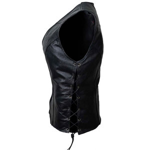 เสื้อกั๊กหนังสำหรับผู้ชายเสื้อกั๊กหนังออกแบบได้ตามที่ต้องการโลโก้ล่าสุด - Product Image 4