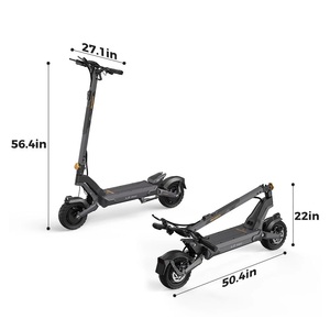 Nuevo Scooter Eléctrico Aussom L2 Max para Adultos, 2*1000W, Plegable, IP54, Alcance de 56 Millas - Product Image 5