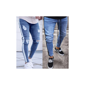 Nuevos Pantalones Vaqueros Rectos para Hombre al por Mayor, de Algodón, Estilo Vintage, Ecológicos, de Secado Rápido, Transpirables, Estilo Clásico - Product Image 4