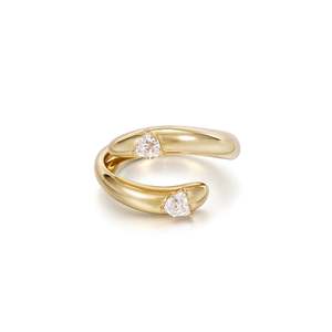Anillo de boda Mia Yellow Gold Embrace - Banda de joyería fina - Product Image 1