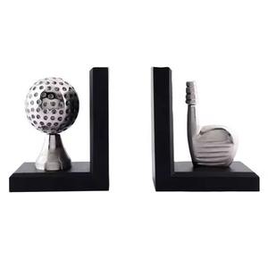 Luxury Gold Finish Pineapple Bookends Set Of 2 For Stylish Home Office And <b>Bookshelf</b> Decoration Accent Handcrafted From India - Product Image 6