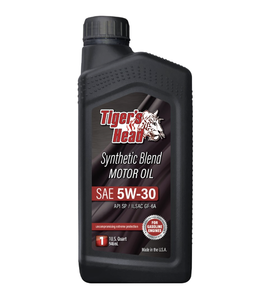 Tiger's Head Synthetic Blend Anti-Wear SAE <b>5W</b>-<b>30</b> Automotive Lubricant 6 Pack 1 Quart - Product Image 1