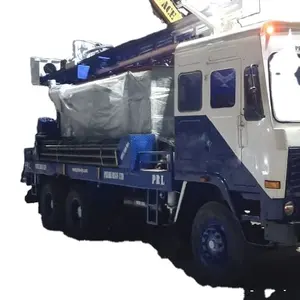 Piattaforma di produzione montata su camion della piattaforma di produzione del pozzo d'acqua di 300 metri con la perforatrice montata camion del compressore d'aria da vendere