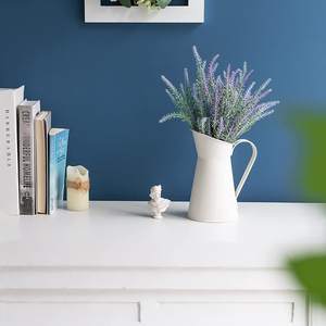 Galvanized Metal Vintage Eco-Friendly Flower Pitcher <b>White</b> <b>Jug</b> <b>Vase</b> for Home Garden Tabletop Decoration Handmade - Product Image 2