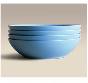 Platos y cuencos de cerámica con acabado brillante de 8 pulgadas hechos a mano, utensilios de cocina y vajilla, plato tipo Plato - Product Image 3