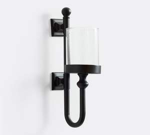 Luxury Geometric Iron Metal <b>Wall</b> Mounted <b>Candle</b> Stand Premium Glass Hurricane Home Wedding Fireplace Decor <b>Sconce</b> Triangle - Product Image 3