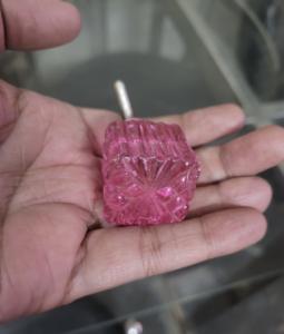 Bouton carré en verre cristal émeraude Victoria rose pour cuisine et armoire tiroir armoire poignée poignées et boutons de meubles poignée de traction - Product Image 3