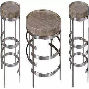 Mesa clásica para sala de estar, mueble de diseño moderno, chapado en plata, con forma redonda de madera, para dormitorio - Product Image 5