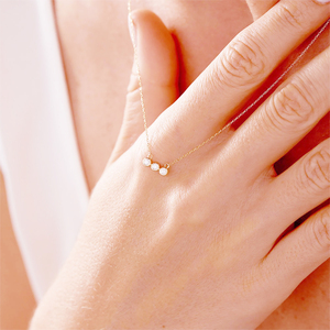 Collier de pierres de naissance en or vermeil rond péridot quartz-Collier de breloques en argent 925 avec pierres précieuses-Bijoux de gros - Product Image 2