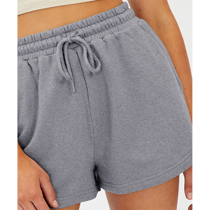 Shorts pour femmes, mode d'été, 100% coton jersey respirant, logo personnalisé, 4 directions extensibles, couleur unie, coupe régulière, vêtements de sport - Product Image 6