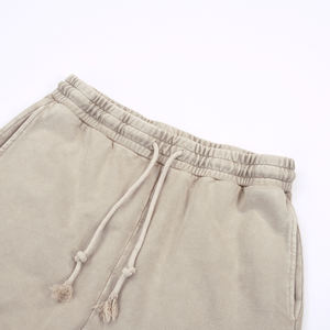Pantalons de survêtement amples à jambes larges en coton French Terry, pantalons de survêtement longs empilés pour hommes, taille évasée, pantalons de survêtement amples pour hommes - Product Image 3