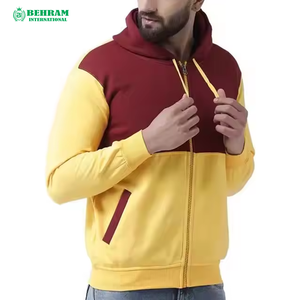 Sweat-shirts à fermeture éclair personnalisés unisexes, 100% coton, respirants, séchage rapide, coupe ample, poids lourd 350 g/m², haute qualité - Product Image 3