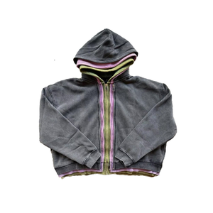 เสื้อฮู้ดดี้ซิปสามชั้น ผ้าฝ้าย 100% น้ำหนักเบา ปักโลโก้ตามสั่ง ดีไซน์เฉพาะ คุณภาพดีที่สุด ผลิตในปากีสถาน - Product Image 1