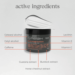 RELAXPERIENCE Crème de Massage Silhouette Réductrice 500ml à la Caféine et Extraits Naturels - Product Image 4