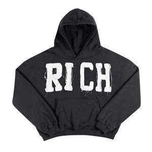 Sudaderas con capucha bordadas y con logotipo personalizado de gran tamaño, sudadera con Jersey Boxy Fit para hombre, ropa informal de peso pesado, Sudadera con capucha en blanco - Product Image 1