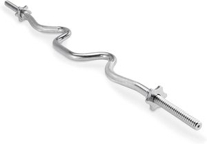 Bilanciere Super EZ Olymp Curl in Acciaio di Alta Qualità 1,2M per Sollevamento Pesi e Fitness - Product Image 6