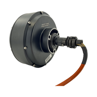 Moteur de moyeu de roue de voiture sans balais QS 205 50H 72V 3000W V3 à arbre unique, frein à disque, étanche IP67, construction en aluminium, 10,0 pouces, 349Wh