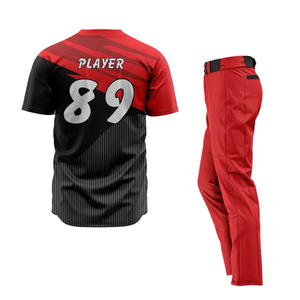 Conjunto de ropa deportiva juvenil transpirable de secado rápido al por mayor, uniforme de béisbol y fútbol de diseño personalizado, logotipo personalizado y Diseño de equipo - Product Image 2