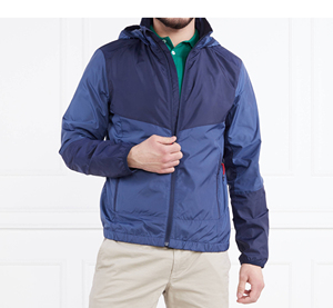 Chaqueta Cortavientos Impermeable con Bloques de Color, Secado Rápido, Transpirable, con Logotipo Estampado, Chaqueta Cortavientos de Nailon para Hombre - Product Image 3