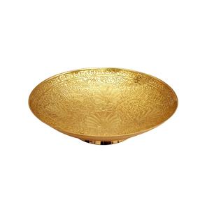 Cuenco para servir de latón puro, diseño liso dorado ecológico pulido para vajilla de comedor de cocina - Product Image 4