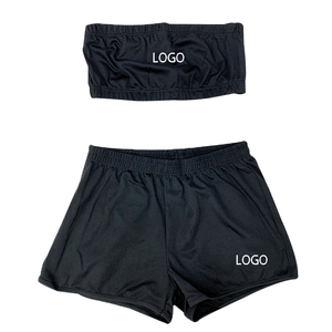 OEM logotipo personalizado verano caliente señora entrenamiento pantalones cortos de dos piezas conjunto de las mujeres 2025 - Product Image 3