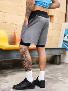 กางเกงรัดรูปวิ่งแห้งเร็วสำหรับผู้ชายและกางเกงขาสั้นรัดกล้ามเนื้อสำหรับออกกำลังกาย ฟิตเนส วิ่งจ๊อกกิ้ง ชุดกีฬาเพื่อประสิทธิภาพสูง - Product Image 6