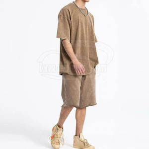 Fabricante de fábrica Camisetas de verano hechas a medida Conjunto de camisetas de verano de lavado ácido de moda - Product Image 5