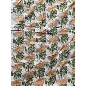 Tela de algodón indio por yarda estampado de bloque de mano material de vestido para correr de verano para batas pijama chaleco falda conjunto decoración del hogar camisas - Product Image 3