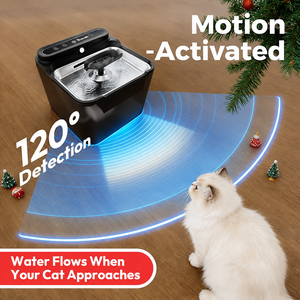 Fuente de Agua Inteligente para Mascotas de 3L, OEM ODM, con Sensor de Movimiento, Inalámbrica, <span class=keywords><strong>Recargable</strong></span>, de Acero Inoxidable, Dispensador Automático de Agua para Gatos, Venta al Por Mayor - Product Image 2