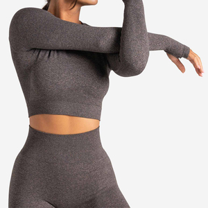 Conjuntos de entrenamiento para mujer de talla grande al por mayor para entrenamiento/servicio OEM conjuntos de fitness de algodón 100% de material de mejor calidad para mujer - Product Image 4