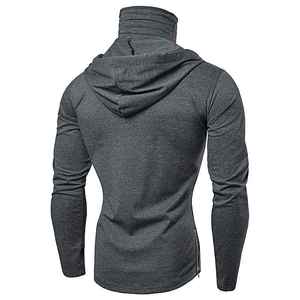 Sudadera con capucha y máscara integrada que ofrece calidez, comodidad, protección y estilo urbano moderno para uso diario. - Product Image 4