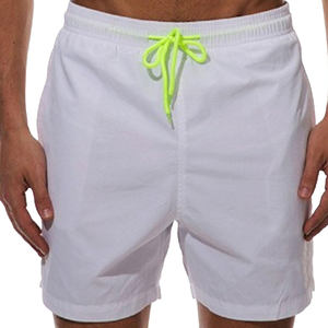 Short de sport d'été en polyester pour hommes, pantalon de baseball pour hommes avec taille élastique, longueur genou solide et ample pour le sport - Product Image 1