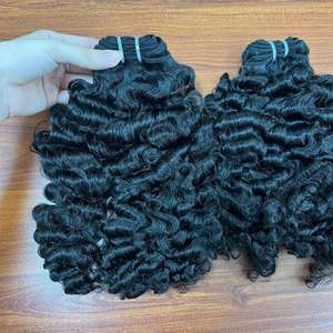 Rizado birmano en cabello de trama, cabello humano 100%, cabello crudo de un donante - Product Image 2