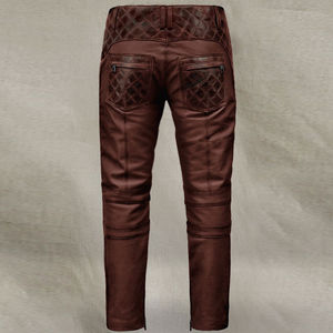 Pantalones de Lona y Cuero para Hombre, de Invierno, de Peso Medio, Duraderos, Ajustados, Cálidos, Estilo Urbano, Impermeables, Resistentes al Viento, Transpirables y Ecológicos - Product Image 3